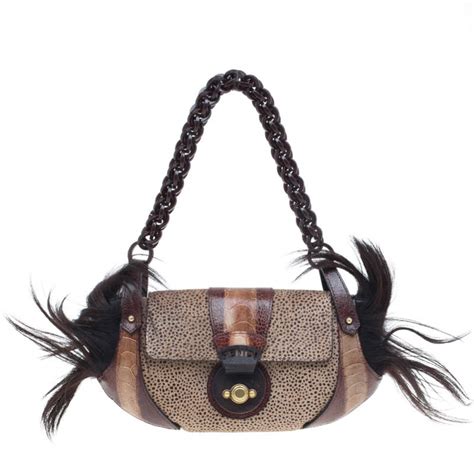 fendi pony hair shoulder bag|fendi shoulder strap outlet.